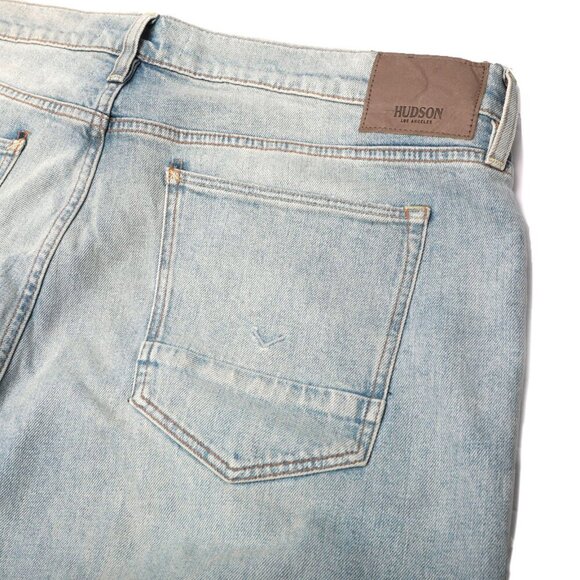 HUDSON Mens Zach Skinny Moto Jeans Stretch Light Wash Paci Casual sz 42 NEW - Picture 9 of 10